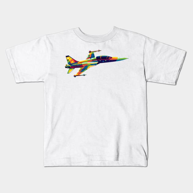 F-5E/F Tiger II Light Aircraft Kids T-Shirt by wpaprint